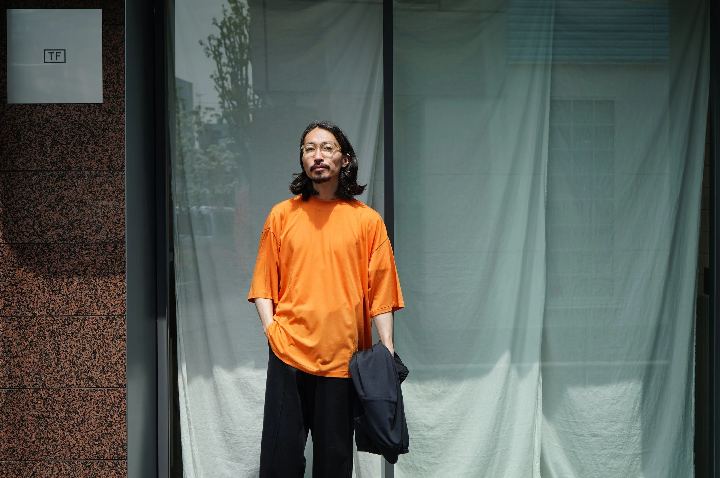 AURALEE ウールTシャツ　半袖ニット　モックネック AURALEE 22SS SUPER SOFT WOOL JERSEY MOCK-NECK TEE モック